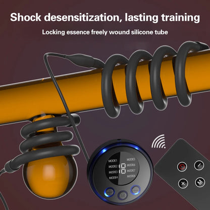 Electric Shock Metal Penis Ring Electric Penis Enlarger Massage Cock Ring Medical Themed Toys Stimulate Adult Sex Toys For Men