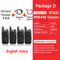 Retevis RT622 Mini Walkie Talkie 4 Pcs Walkie-talkies PMR446 FRS Portable Two Way Radio Communication Radio for Restaurant Hotel