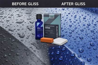 CARPRO Gliss 50ml Kit Ceramic Coating for Car Hyper Smooth Hydrophobic Nano Top-Coat with Microfiber Applicators Repels Oil,Dirt