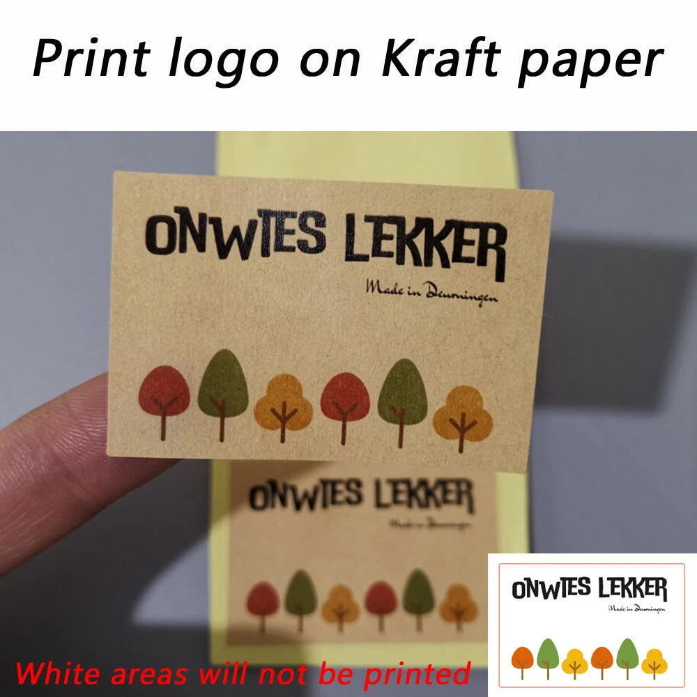 100pcs Custom LOGO Stickers White Label/Wedding Packaging sticker design Kraft baking your own name,THANK YOU labels