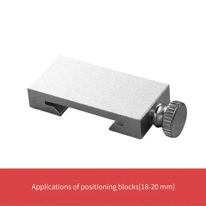 New Protable Accurate positioning Woodworking Tools Carpentry Steel Ruler Positioning Limit Block Measuring Marking Gauge