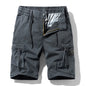 Men Summer New Multi Pockets Cotton Cargo Shorts Men Fashion Solid Quick Dry Joggers Shorts Pants Outdoor Breathable Shorts Male