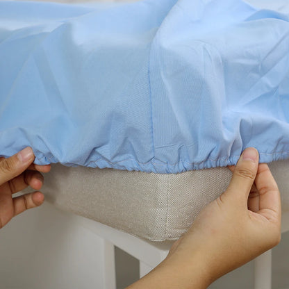 Baby Crib Sheets for Boys Girls Solid Color Fitted Crib Sheet Toddler Mattress Protector Cover Newborn Bed Sheet Babies Stuff