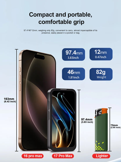 2026 SERVO Mini Smartphone 3G WCDMA 3.75" Display Android System 16GB ROM Play Store Small Smart Mobile Phones Dual SIM Standby