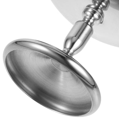 304 Stainless Steel Dessert Cup Ice Cream Cups Salad Goblet Retro High Base Bowl for Fruit Yogurt Snack Dish Bar Dinnerware