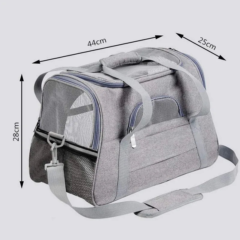 2026 Portable Pet Bag, Handheld Dog Carrier, Foldable Cat Travel Bag, Breathable Outdoor Car Carrier for Small Pets