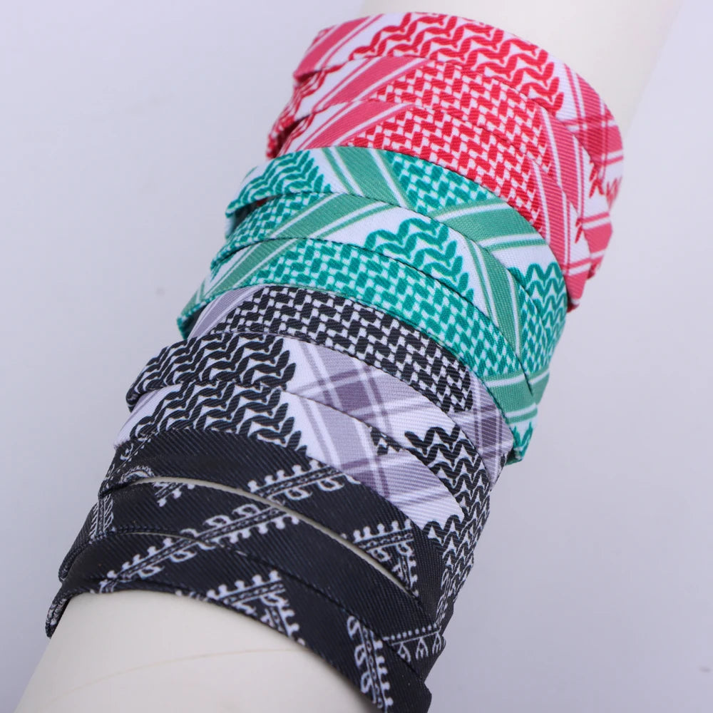 1/4/12Pcs Arabic Scarf Style Woven Bracelet For Women Men Handmade Ethnic Wave Dot Colored Wrap Bracelets Couple Jewelry Gifts