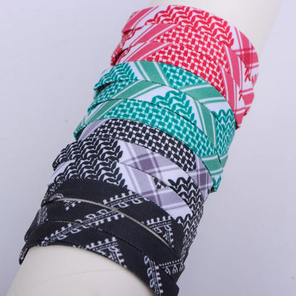 1/4/12Pcs Arabic Scarf Style Woven Bracelet For Women Men Handmade Ethnic Wave Dot Colored Wrap Bracelets Couple Jewelry Gifts