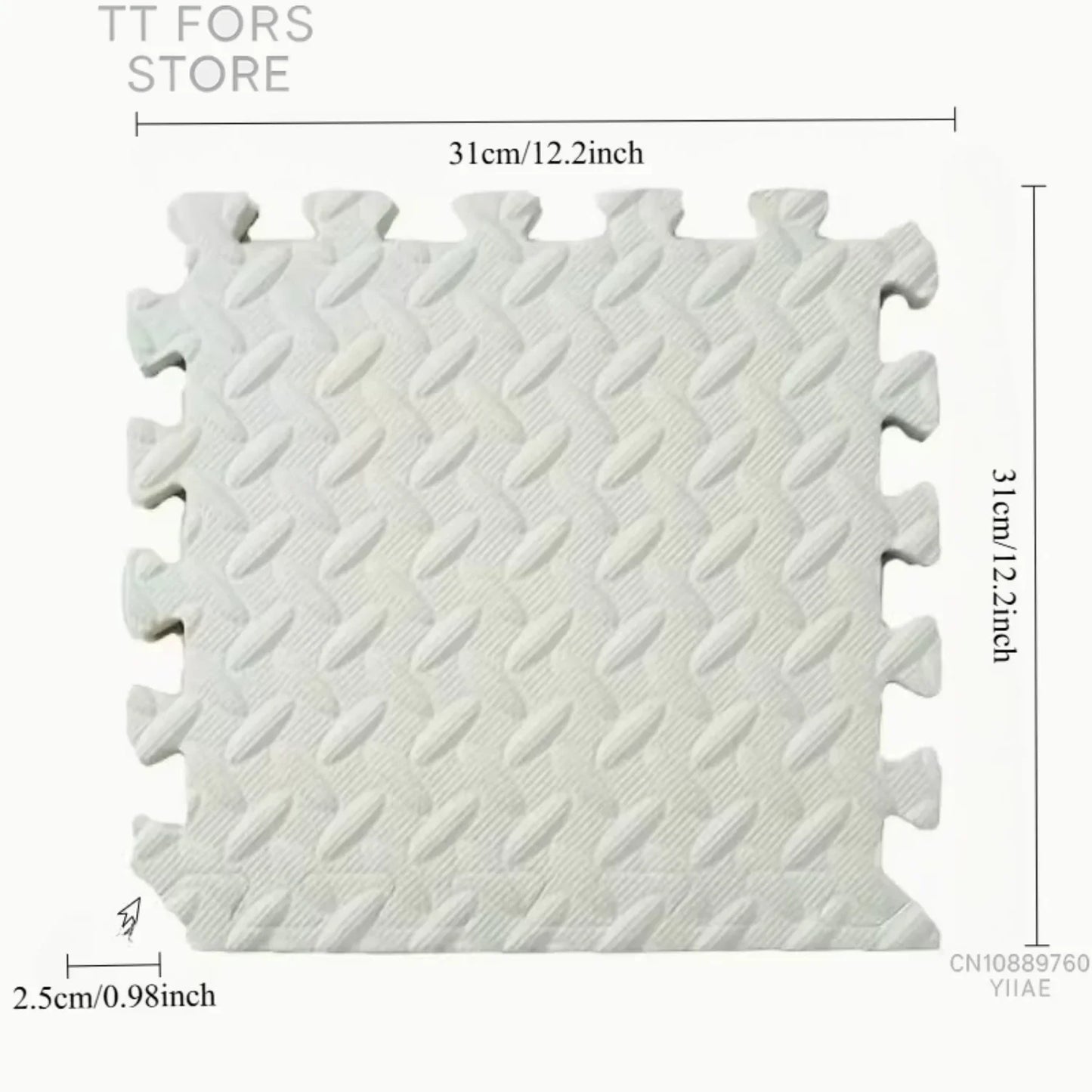 4/8-Piece Pack 2.5cm Thick Baby Play Mat BPA-free Non-slip Baby Crawling Puzzle Mat Children's Activity Mat Suitable for Nursery