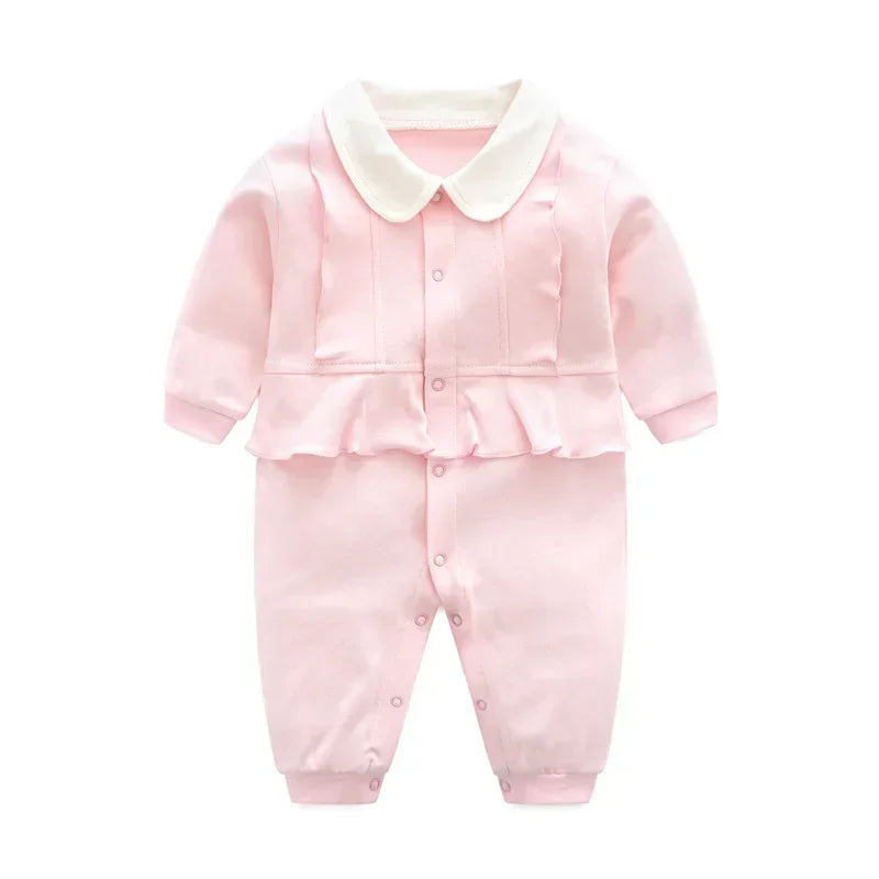 Spring Autumn Newborn Baby Boy Rompers Cotton Girls Clothes 0 to 12 Months Comfortable Babies Jumpsuits Clothing Onesies
