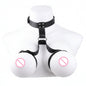 QKKQ PU Leather And Webbing Erotic Bra Chest Harness Belt Breast Teating Chest Binder BDSM Sex Toys For Women Erotic Accessories