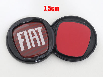 1pcs 3D 9.7cm 8.5cm 7.5cm ABS Car Front Logo Front Grill Rear Bumper Tail Door Trunk Emblem Sticker Styling Accessories For FIAT