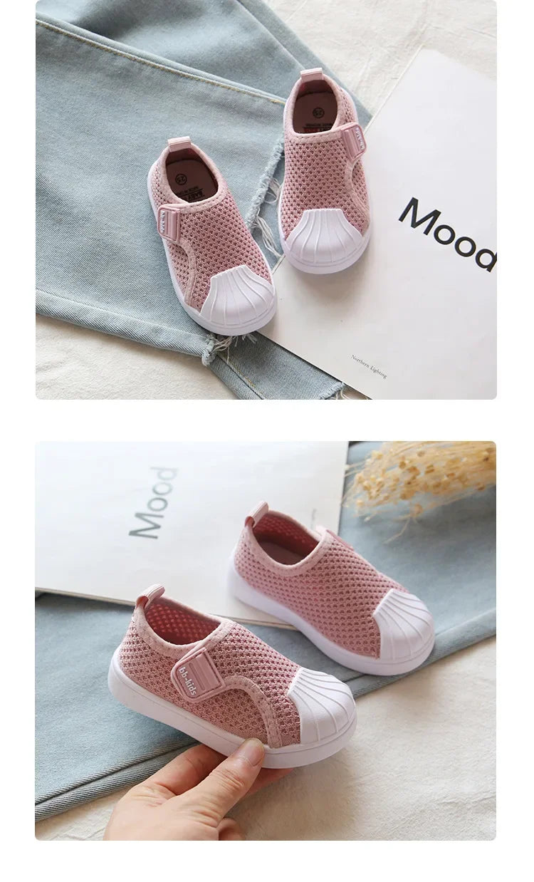 Children Casual Shoes Kids Sneakers for Toddlers Boys Girls Air Mesh Breathable Classic 2025 Spring Autumn Skate Shoes Anti-kick
