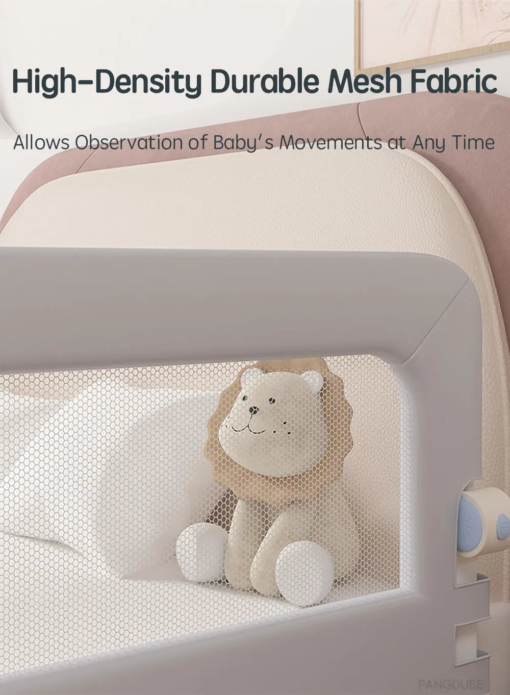PANGDUBE 1pc Baby Bed guardrail Baby Safety Bed Barrier Children's Safety Bed Rail Guard for Kids Fall Out Protection