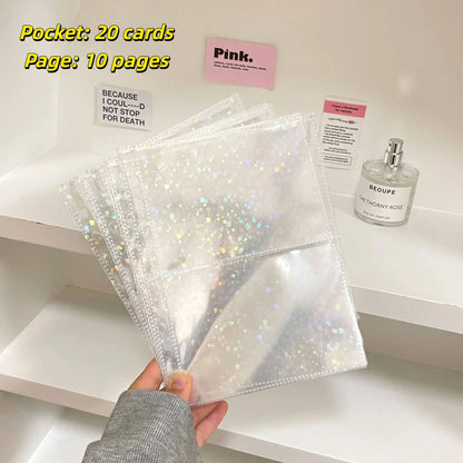 10pcs A5 Kpop Loose-leaf Collect Book Photo Cards Album Inlay Idol Card Collect Book Inner Page Stationery Birthday Gift포토카드 바인더