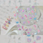 Colorful Bagful Jellyfish Bubbles Swimming Rings Rainbow Stars Ocean Starfish Self Adhesive 5D Nail Art Sticker Manicure Decal