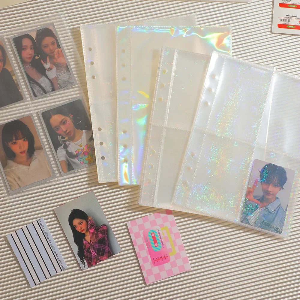 10pcs A5 Kpop Loose-leaf Collect Book Photo Cards Album Inlay Idol Card Collect Book Inner Page Stationery Birthday Gift포토카드 바인더