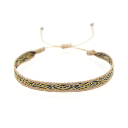 KKBEAD Wholesale Handwoven Bracelet Colombia Cloth Braided Wristband Bracelets for Women Men Gift Hippie Boho Friendship Jewelry
