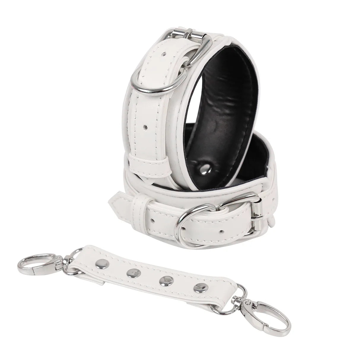 Professional BDSM Red Leather Harness Set Collar Handcuffs Restraint Kit for Women Slave Role Play Fetish Gear Adult Game Toy