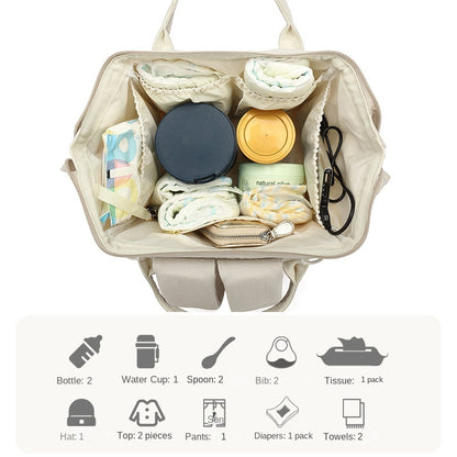 Baby Diaper Bags Mom Backpack Maternity Bag for Baby Large Capacity Mommy Bag Waterproof Travel Baby Stroller Bag Mother Kids