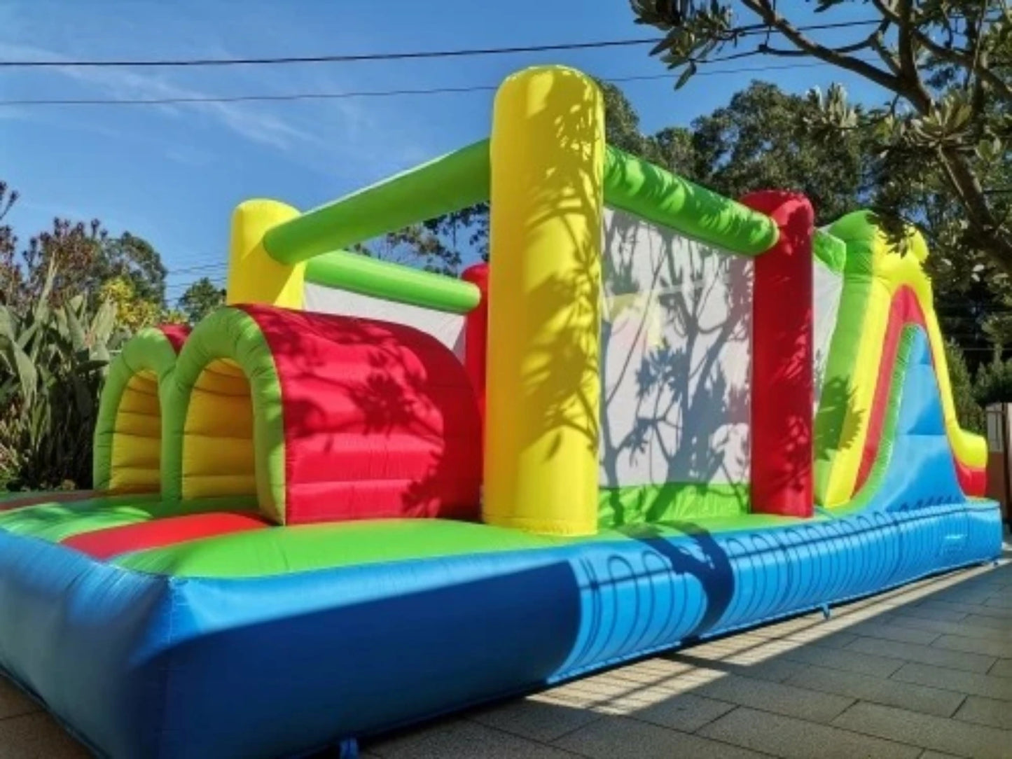 6.5*3*2.5m Giant Inflatable Jumping Castle Big Bounce House With Large Slide Trampoline Inflatable Bouncer Obstacle Slides