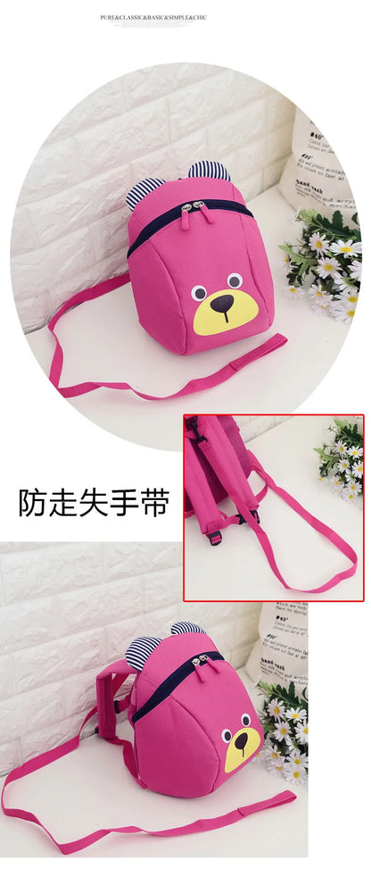 Kids Children Anti-lost Cartoon Bags High Quality Safety Harness Reins Toddler School Backpack Cute Cartoon Light Rucksack 아동가방