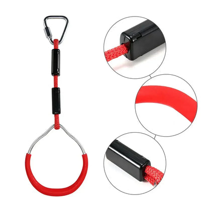 Children's Outdoor Gymnastics Rings Climbing Short Rope Horizontal Bar Children's Grip Strength Training Children's Fitness Toys