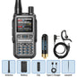 BAOFENG UV-5R Mini Walkie Talkie Full Band Bluetooth Programming Wireless Copy Frequency 2 PTT AM FM Type-C Long Range Ham Radio