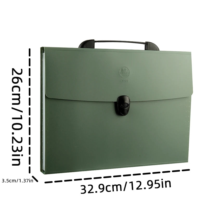 A4 File Folder 13 Layers Fashion Storage Bag Desktop Organizer for School Office Supplies Test Paper Stationery