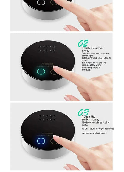 Air Purifier for Sterilization Deodorization Disinfection Shoe Cabinet Pet Nest Toilet Portable  Intelligent ozone Purifier