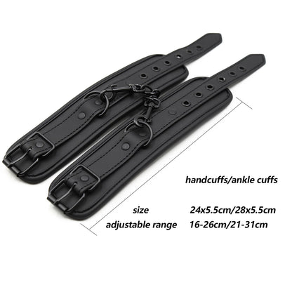 Thierry Adjustable Soft  Wrist Ankle Cuffs Handcuffs Bondage Restraints Adult Games BDSM Sex Toys Exotic Accessories