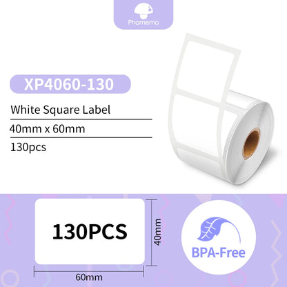 Phomemo Self-Adhesive Labels Paper for Phomemo M110/M200 Self-adhesive Label Printer Waterproof Tag Jewelry Tag Thermal Sticker