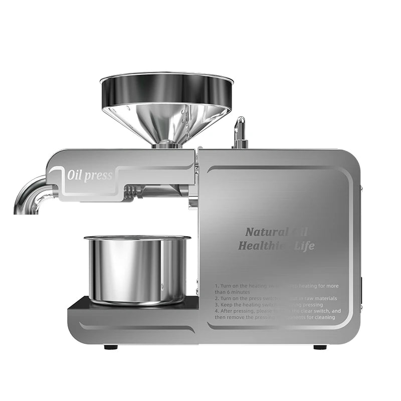 DIVEDEER New T1 Temperature Control Stainless Steel Hot and Cold Household Intelligent Small and Medium-sized Oil Press Machine