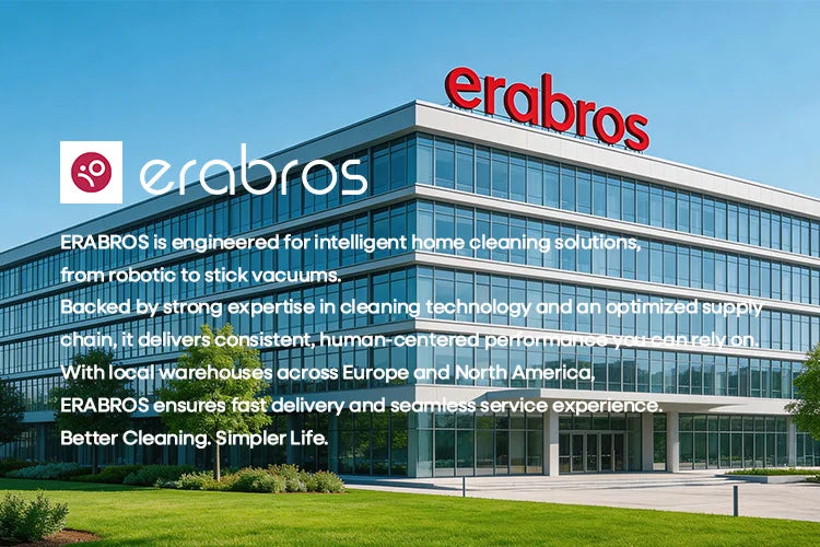 Erabros EV7 Cordless Vacuum Cleaner,70KPa Suction,550W Motor,70Min Runtime,Charging Storage Base,Stick Vacuum with Aroma Design