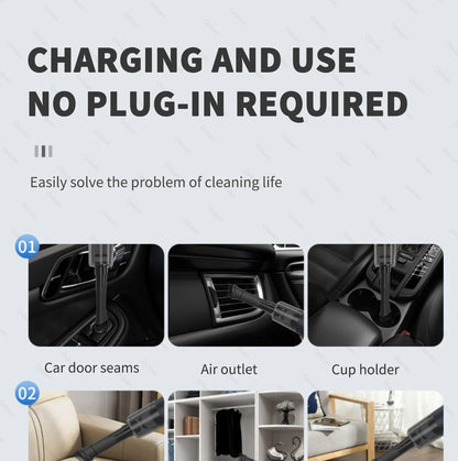 SZUK 2026 New Mini Vacuum Cleaner 780000PA Powerful Cordless Vacuum Cleaner Mini Blower Handheld Portable Car Vacumm Cleaner