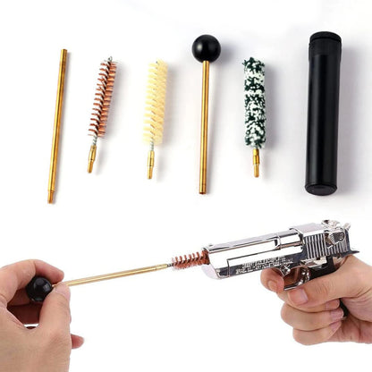 5Pcs/Set Gun Cleaning Kit Pistol Bore Cleaner Brush/Mop for .22/.223/.357/.38/.45 Cal 9mm 5.56mm Universal Gun Cleaning Set