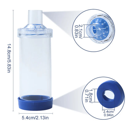 PVC Aerosol Chamber Cat Portable Inhaler Spacer With PVC Mask Pet Cats Dog Asthma Medication Feeding Tool Veterinary Approved