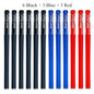 3 Gel Pens + 50 Refills Set 0.38mm Black Blue Red Ink Bulk Pens Thin Tip Journal Writing School Supplies Stationery Wholesale