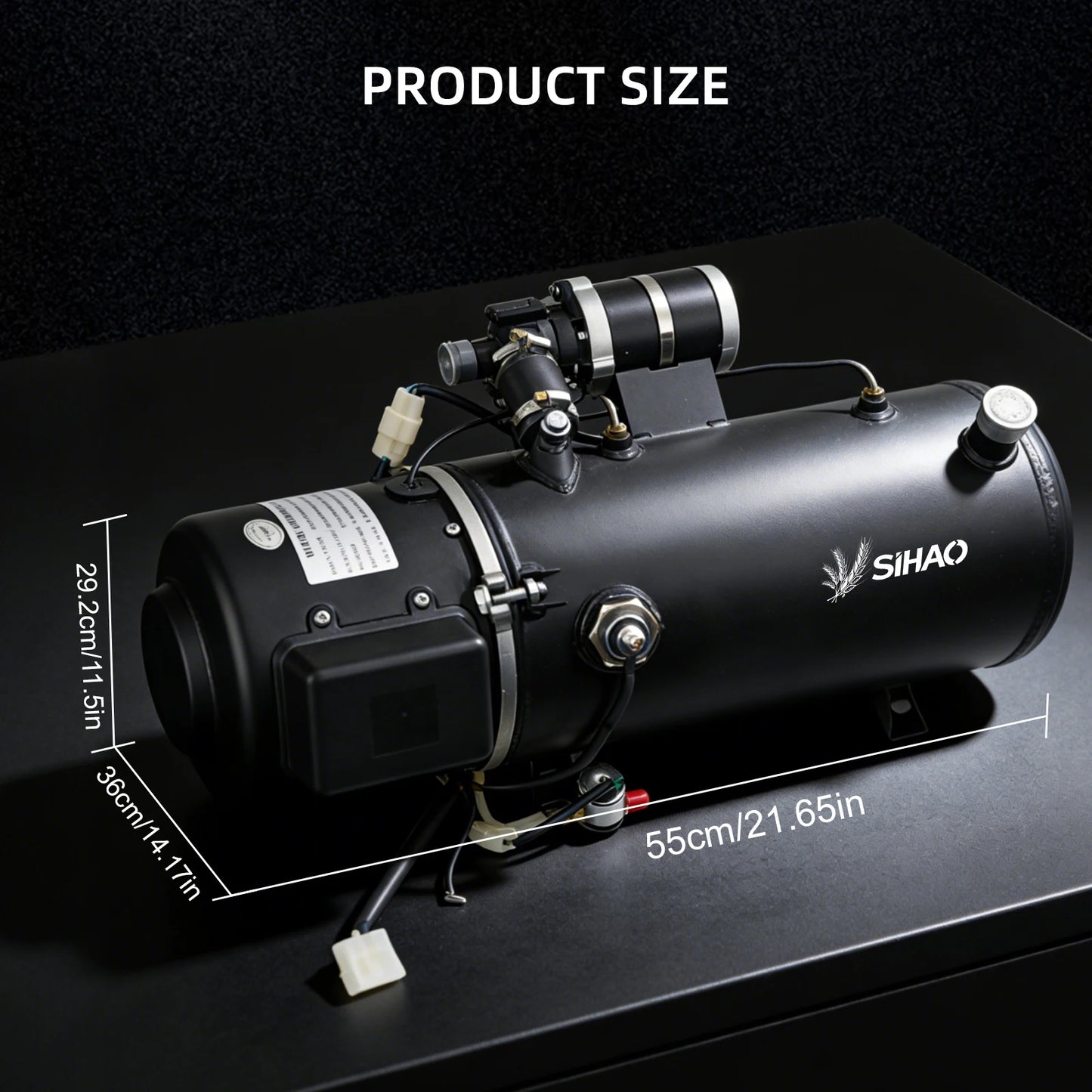 SIHAO 5KW/16.3KW Liquid Fuel Parking Heater Vehicle Auxiliary Heater for Engine Startup Cabin Heating and Windshield Anti-Frost Applications