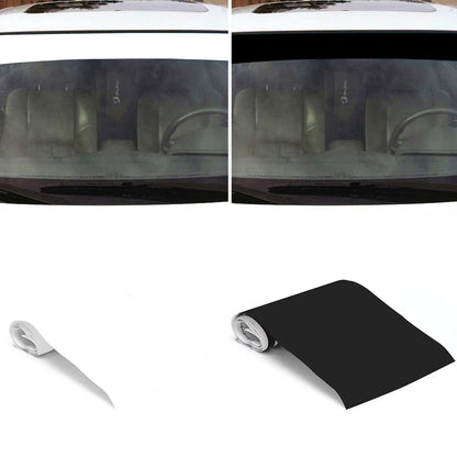 135x21CM Car Front Windshield Vinyl Waterproof Banner Stripe Decals Anti UV Heat Control Auto Window Visor Stickers Black/White
