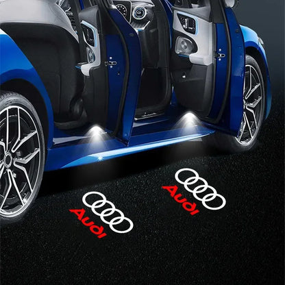 2PCS Car Door LED Light Logo Laser Projector Welcome Light For Audi sline TT Q2 Q3 Q5 Q7 Q8 A3 A4 A5 A6 A7 R8 B5 B6 B7 B8 C5 C6