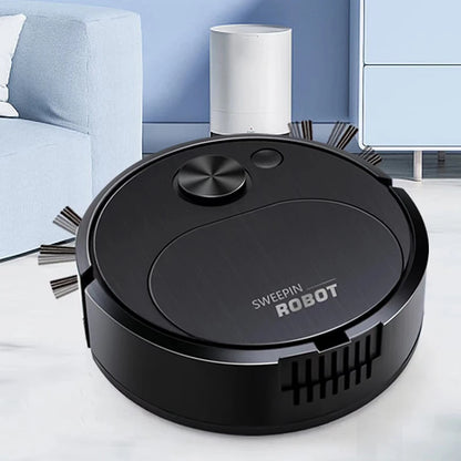 Automatic Electric Floor Vacuum Cleaner 3-in-1 1500Pa USB Rechargeable Wireless Sweeping Mop for Home Office Use