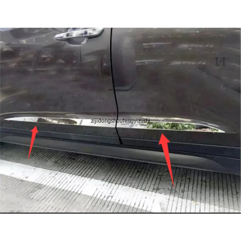 Car Accessories 2015 2016 2017 2018 2019 For Hyundai Tucson  Body door side anti-collision decorative bright strip