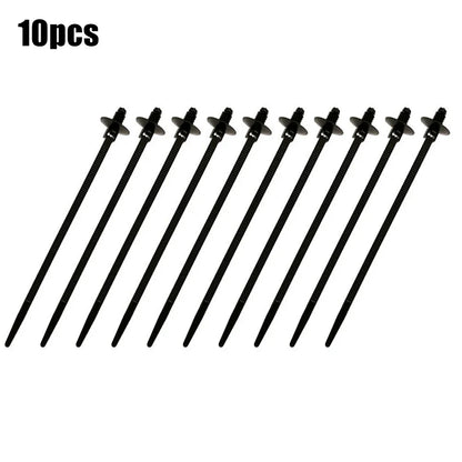 10pcs Fir Tree Push In Releasable Wiring Loom Cable Zip Tie Wrap Car Boat Traile Black Nylon Cable Tie Bundled Wire Band