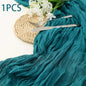 14 Colour Boho Gauze Sheer Cheese Cloth Gauze Table Runner Rustic Cloth Table Runner for Wedding Baby Birthday Party Decorations