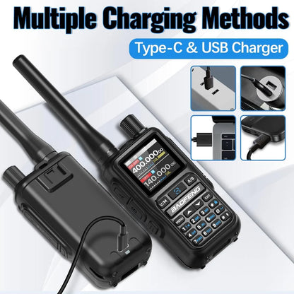 2PCS BAOFENG UV-5RMini Talkie-Walkie Multi-Band Programming Wireless Copy Frequency 5W 999CH AM FM Long Range Bidirectional Radio