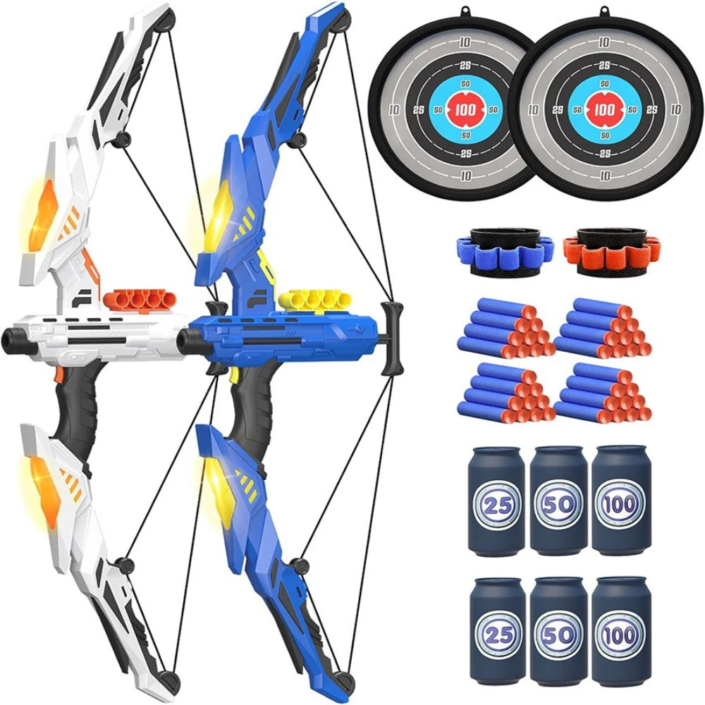 Softbow Archery Set Sports Wristband Target Equipment for Shooting Toy for Summer Outdoor Play Birthday Holiday Gift