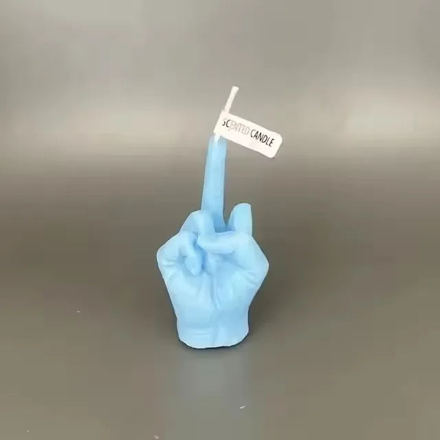 New Creative Candles Middle Finger Shaped Gesture Scented Candles Funny Quirky Gifts Home Decoration Ornaments Birthday Gifts