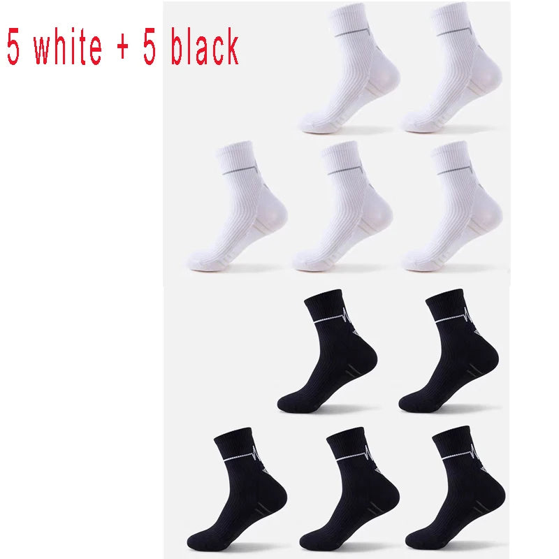 1/3/10 Pairs Professional Running Socks Men's Women Marathon Whiteline Cycling Socks Men Lady Sport Running Sports Socks
