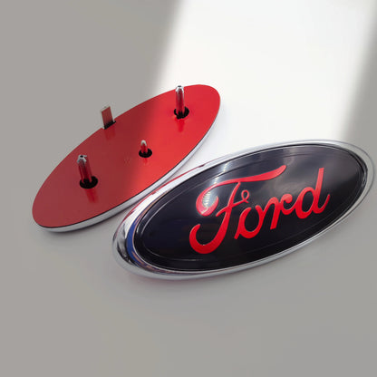 FIAT Abarth ForFord 145MM 4-Pin Car Emblem Hood Front Bonnet Grill Rear Trunk Badge Front Hood Emblem Bonnet Rear Trunk Badge